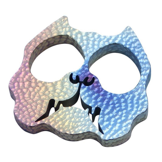 Dog Head Titanium EDC Decoration Outdoor Tool