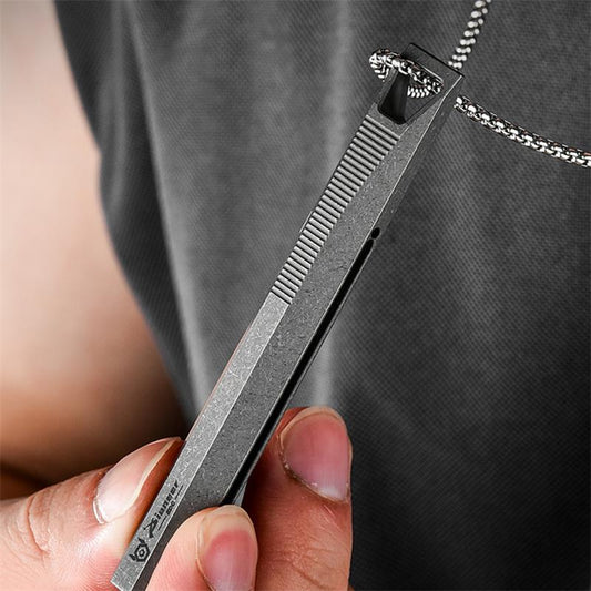 Push Slide Pen Titanium Crowbar Comfortable To Use