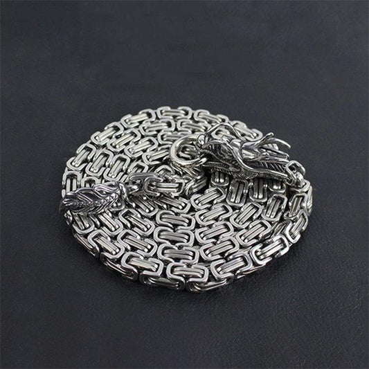 Adjustable and Removable Wrist Dragon Head Titanium Chain Decoration