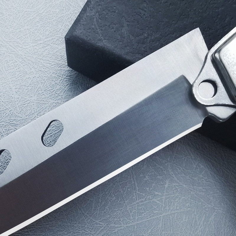 Large Folding Outdoor Tool with Redwood Handle