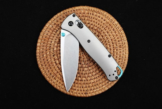 BM535-3 Silver Titanium Handle S90V Outdoor Folding Tool