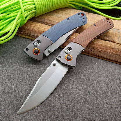 BM15080 G10 Handle and Sandalwood Handle Outdoor Folding Tool