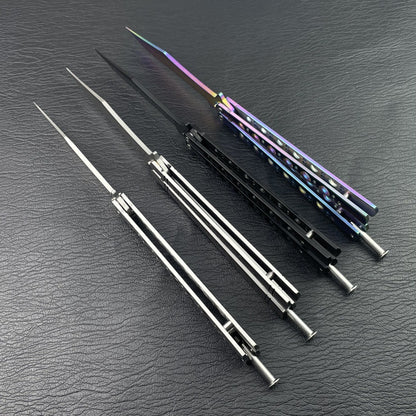 Stainless Steel Portable Swing-hand Unsharpened Outdoor Folding Tool