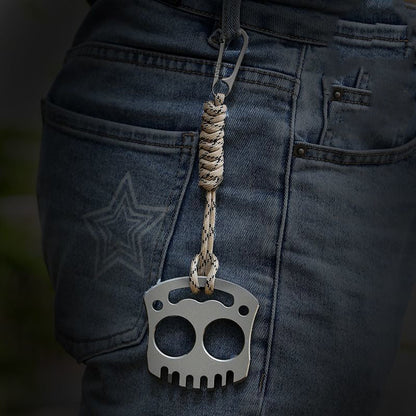 Smiling Blush Skull Multi-function Steel EDC Tool