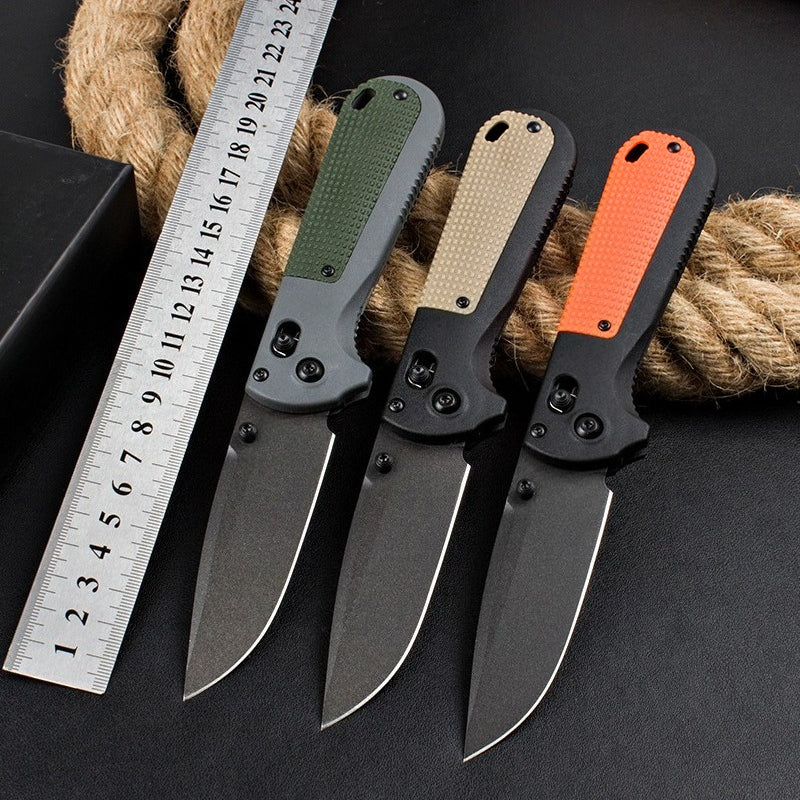 BM430BK Nylon Fiberglass Handle CPM-D2 Steel Outdoor Folding Tool