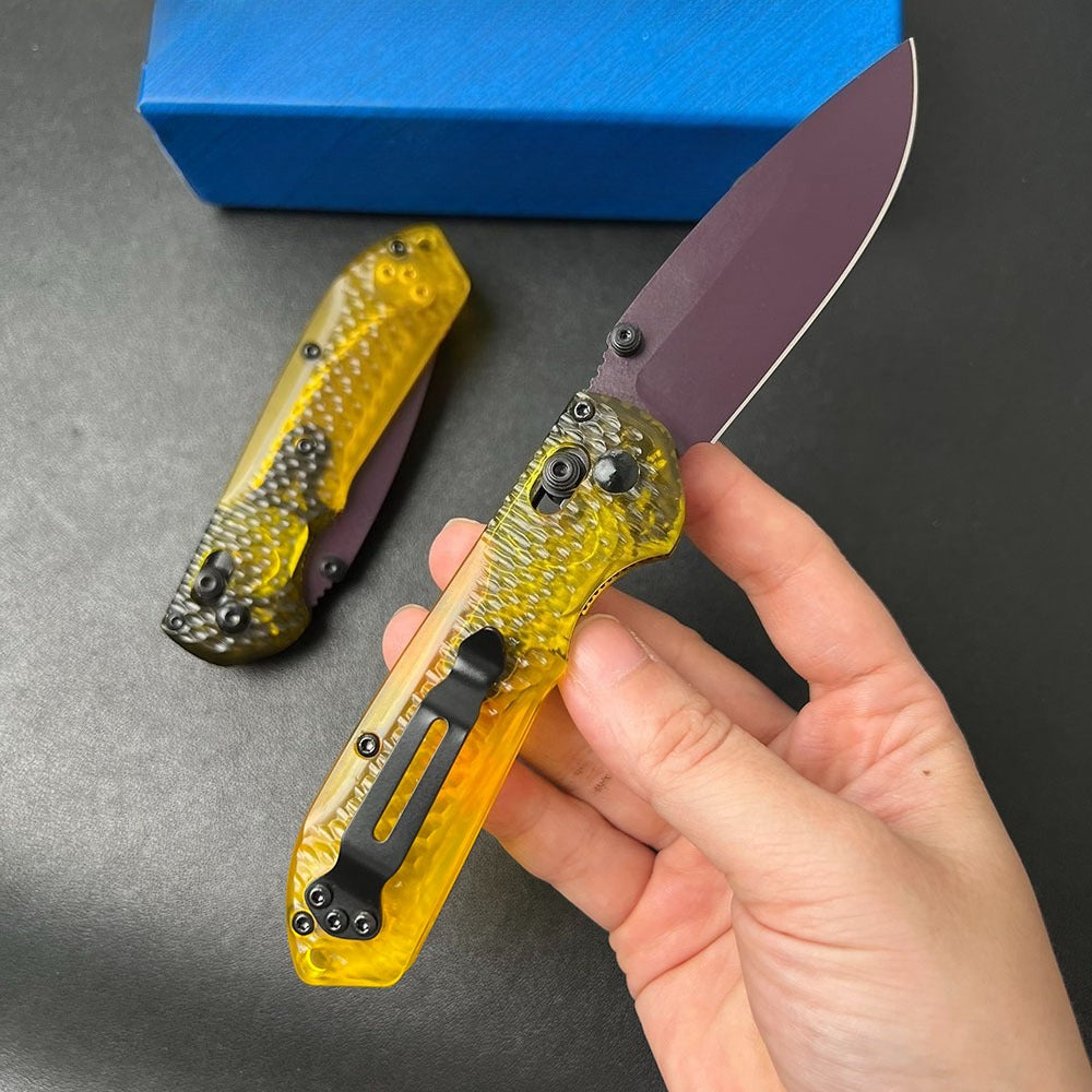 BM Mini 565PL-2501 Hammered Clear PEI Handle Outdoor Tool