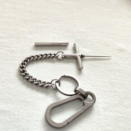 304 Steel Toothpick Titanium Chain Portable EDC Tool