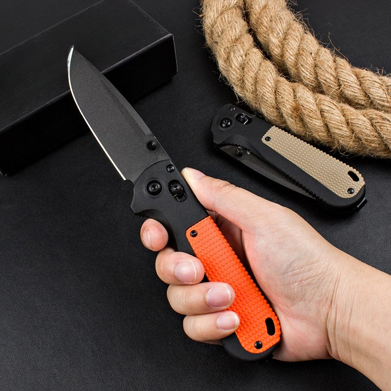 BM430BK Nylon Fiberglass Handle CPM-D2 Steel Outdoor Folding Tool