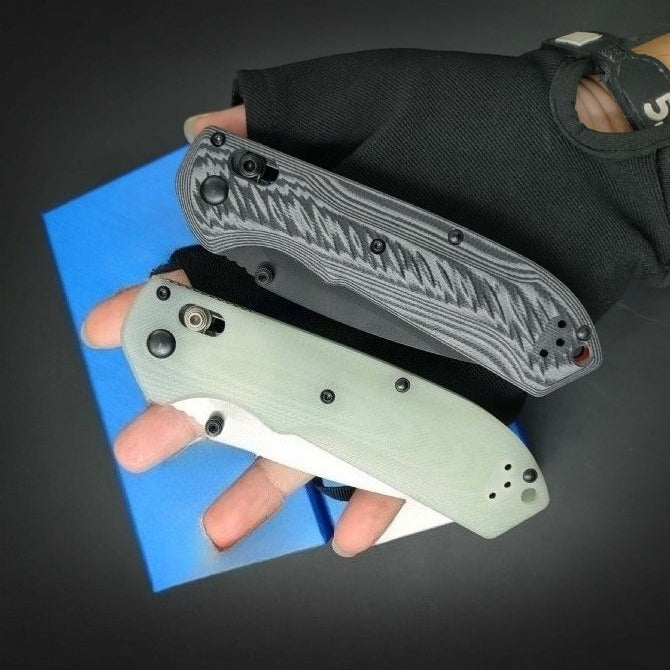 BM560 CPM-M4 Stonewashed Black Titanium-Plated Outdoor Folding Tool