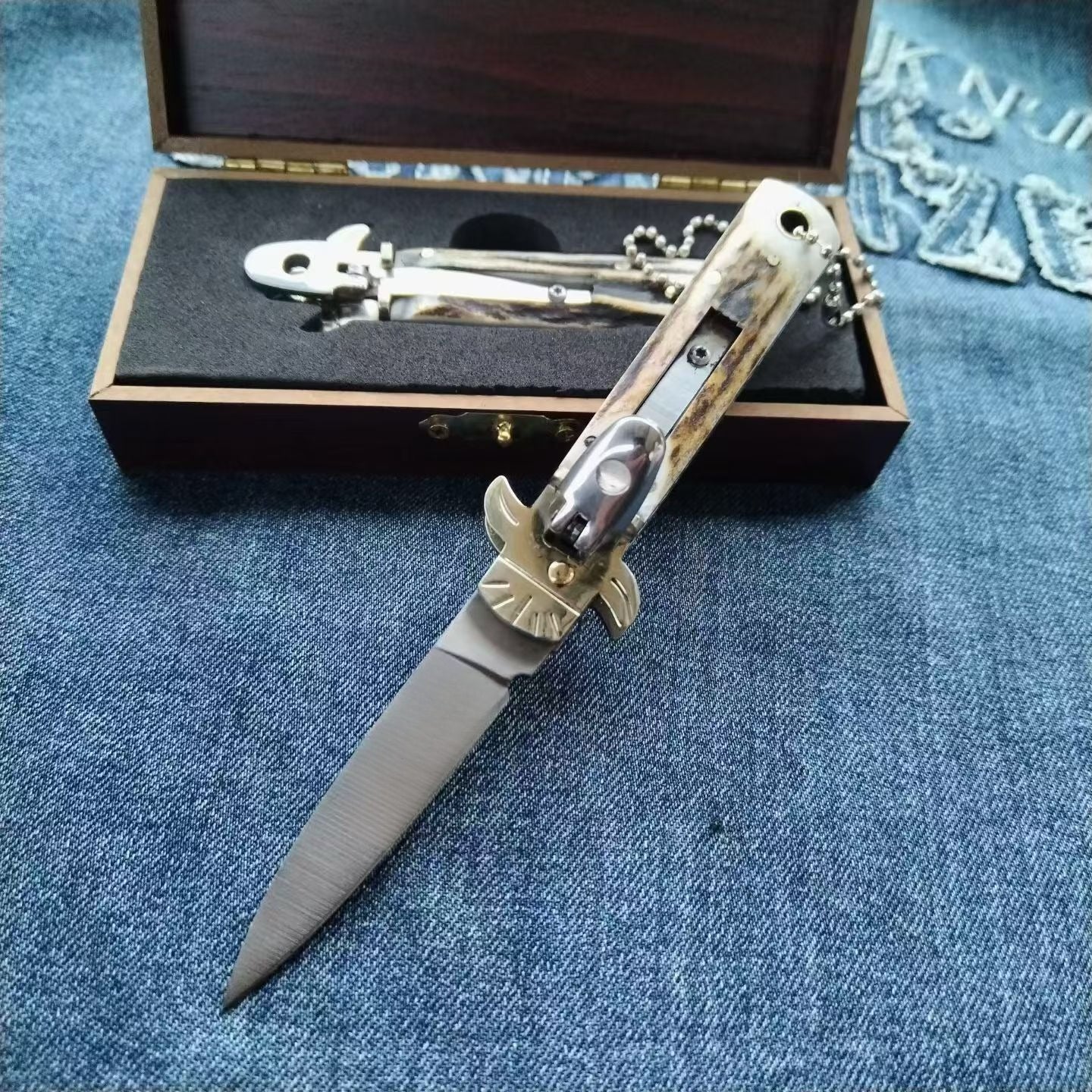 Small Deer Antler Handle D2 Outdoor Portable Tool