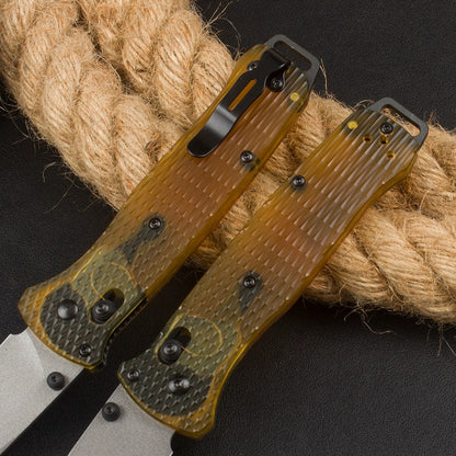 BM537 Transparent PEI Handle Outdoor Portable Folding Tool