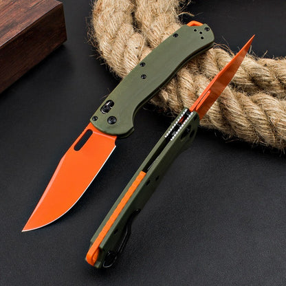 BM15535 Green G10 Handle Outdoor Folding Tool