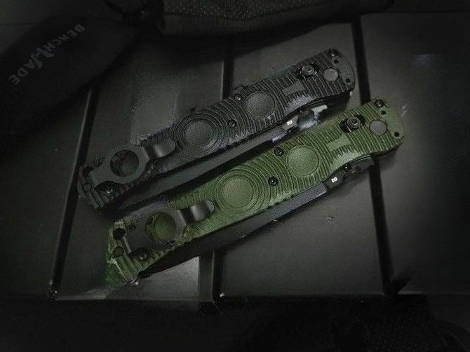 BM391 D2 Steel Nylon Fiberglass Plastic Handle Folding Outdoor Tool