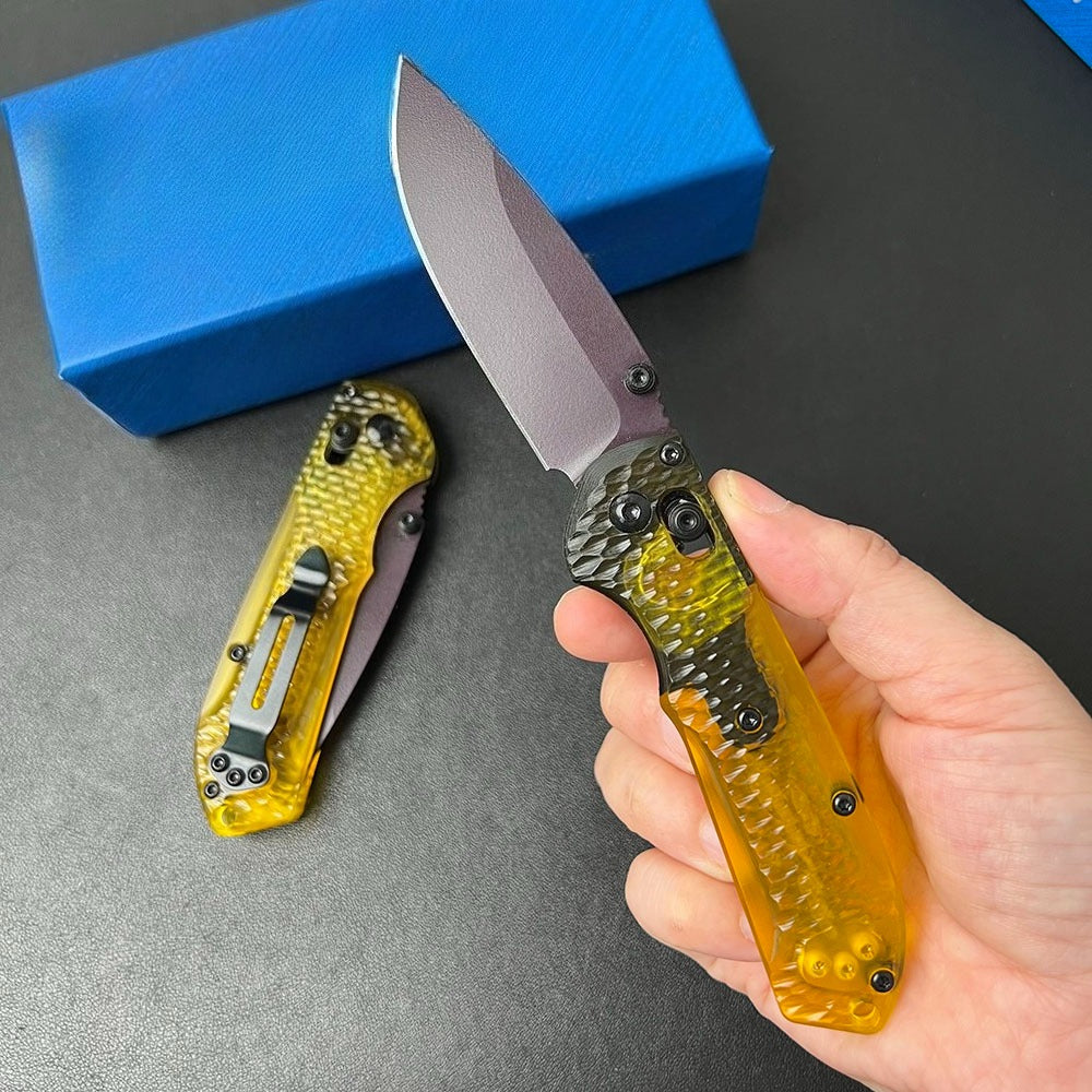 BM Mini 565PL-2501 Hammered Clear PEI Handle Outdoor Tool