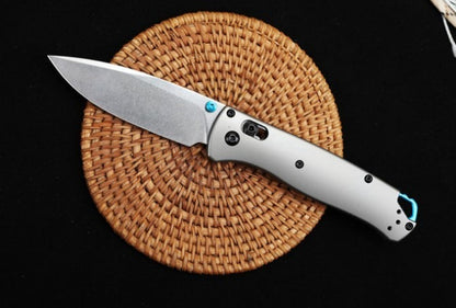 BM535-3 Silver Titanium Handle S90V Outdoor Folding Tool