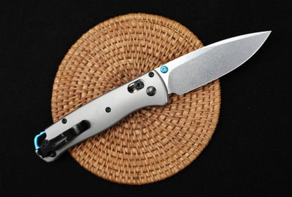 BM535-3 Silver Titanium Handle S90V Outdoor Folding Tool