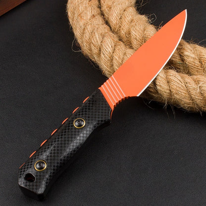 BM15600 Black Nylon Fiberglass Handle D2 Steel Orange Outdoor EDC Tool