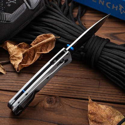 BM535BK-4 Silver Aviation Aluminum Handle 9CR13 Outdoor Folding Tool