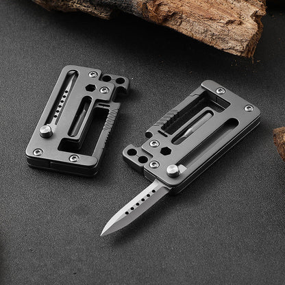Multifunctional Titanium Pocket Hiking Bottle Opener Tool