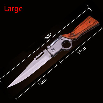 Folding with Light Colored Wood Textured Pocket Tool