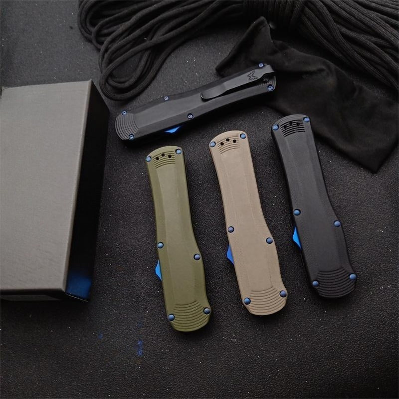 BM3400 G10 Composite Handle with Titanium Matte Finish for Outdoor Portable Tools