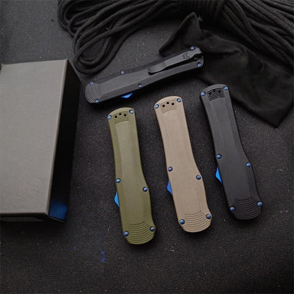 BM3400 G10 Composite Handle with Titanium Matte Finish for Outdoor Portable Tools