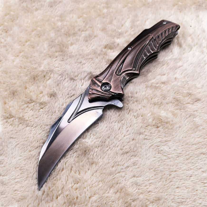 DA158 Creative Antique Bronze Handle Folding Outdoor Tool