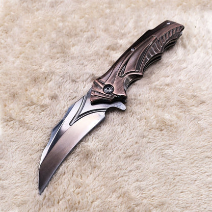 DA158 Creative Antique Bronze Handle Folding Outdoor Tool