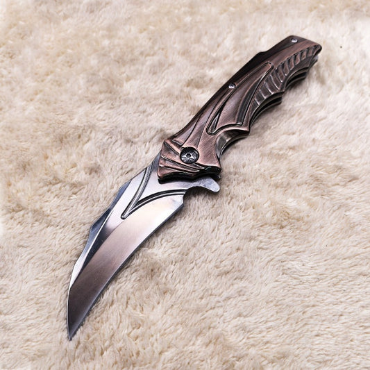 DA158 Creative Antique Bronze Handle Folding Outdoor Tool