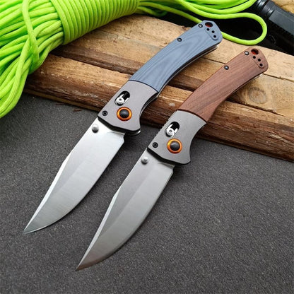 BM15080 G10 Handle and Sandalwood Handle Outdoor Folding Tool
