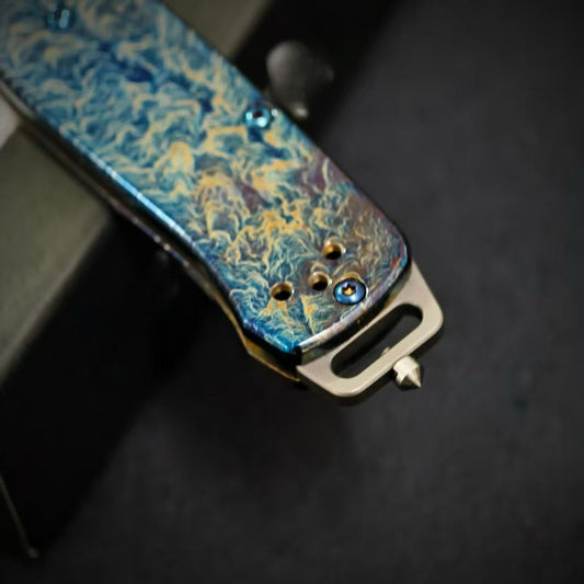 BM537BK Titanium Alloy Lightning Pattern Outdoor Folding Tool