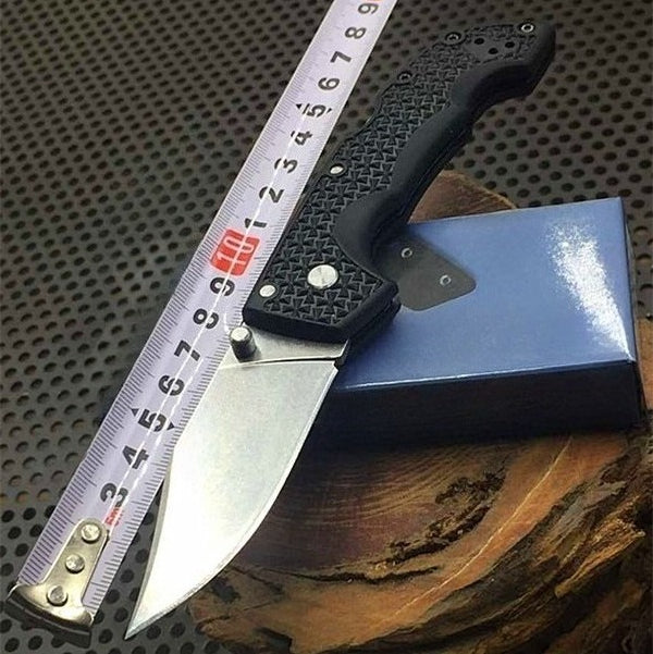 Black Fiberglass Reinforced Nylon Handle 420HC Outdoor Folding Tool