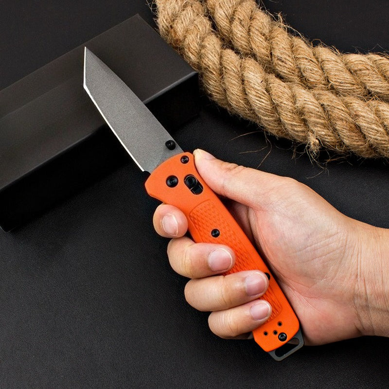 BM537GY Orange Fiberglass Handle Folding Outdoor Tool