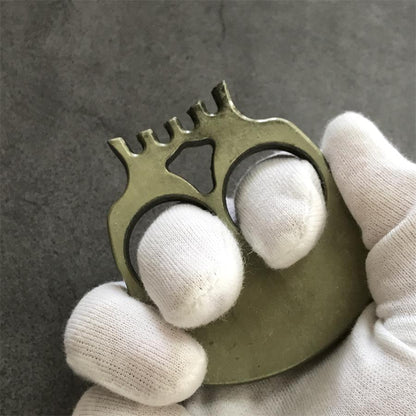 Two-Finger Skull Portable Outdoor EDC Decoration Tool