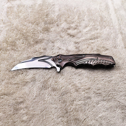 DA158 Creative Antique Bronze Handle Folding Outdoor Tool