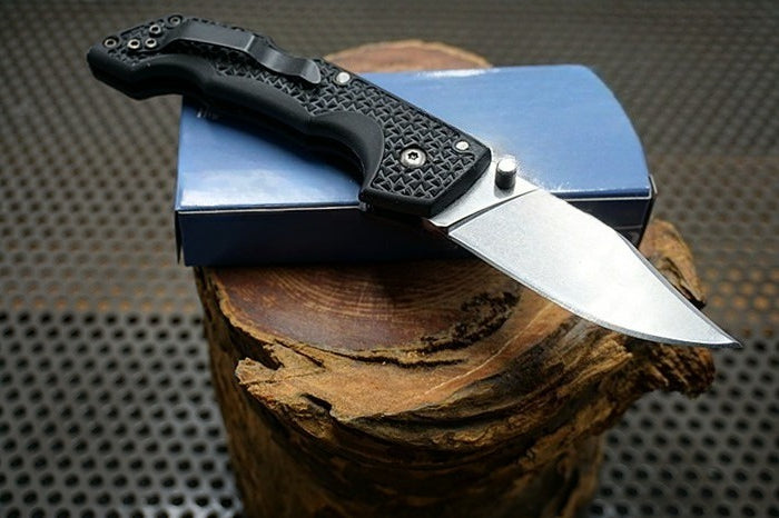 Black Fiberglass Reinforced Nylon Handle 420HC Outdoor Folding Tool