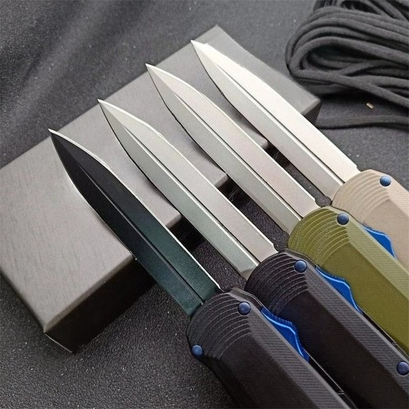 BM3400 G10 Composite Handle with Titanium Matte Finish for Outdoor Portable Tools