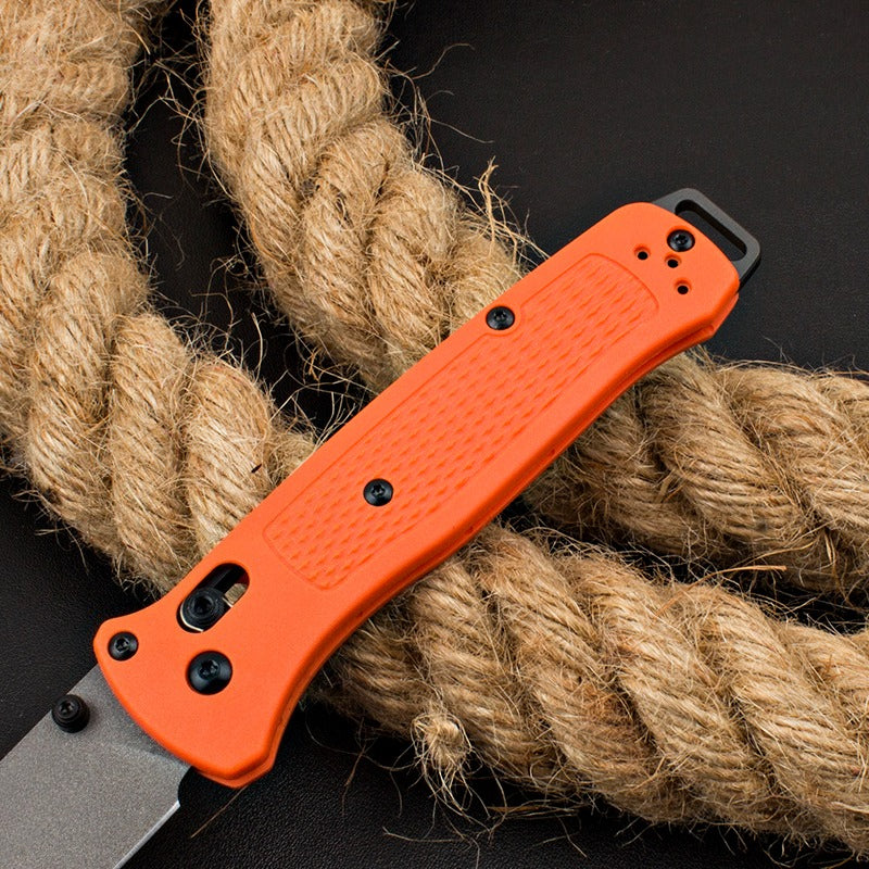 BM537GY Orange Fiberglass Handle Folding Outdoor Tool