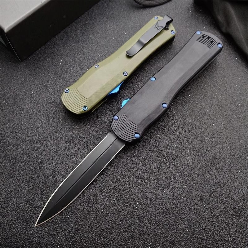 BM3400 G10 Composite Handle with Titanium Matte Finish for Outdoor Portable Tools