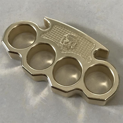 Classic Brass Skull Mini Mirror Outdoor Tool
