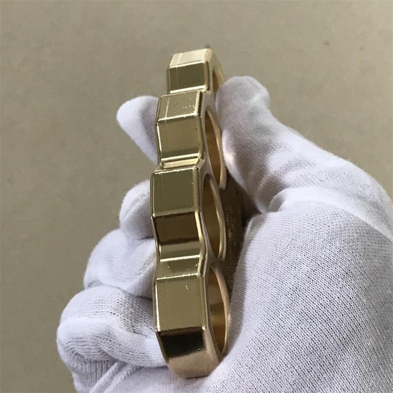 Classic Brass Skull Mini Mirror Outdoor Tool